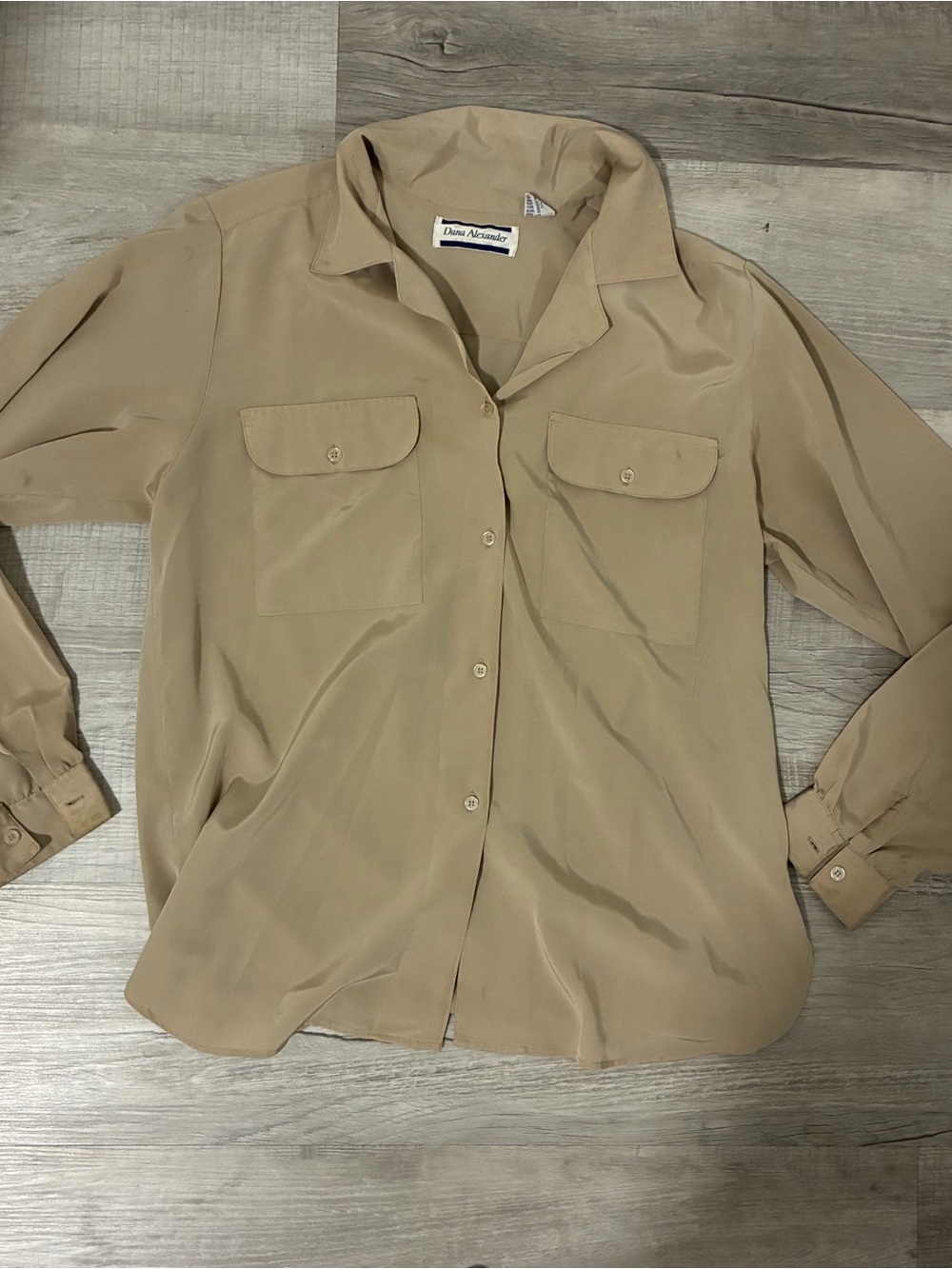dana alexander vintage button down top